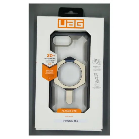 Husa UAG Plasma XTE Magsafe pentru iPhone 17e/16e, Ash/Titanium (iPhone 17e, 114500113136) by www.silkase.ro