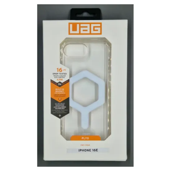 Husa UAG Plyo Magsafe pentru iPhone 17e/16e, Ice/alb (iPhone 17e, 114501114341) by www.silkase.ro