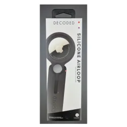 Loop din silicon Decoded pentru Apple AirTag, negru