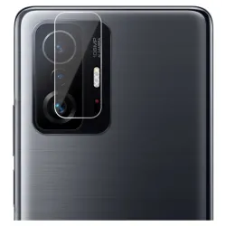 Folie sticla SILKASE pentru Xiaomi 11T/ 11T Pro, Protectie Camera, Full Glue, transparenta