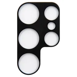 Rama protectie camera SILKASE pentru Samsung S22 Ultra, FullGlue, aluminiu negru