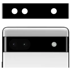 Rama camera Aluminiu SILKASE pentru Google Pixel 6a, FullGlue, negru