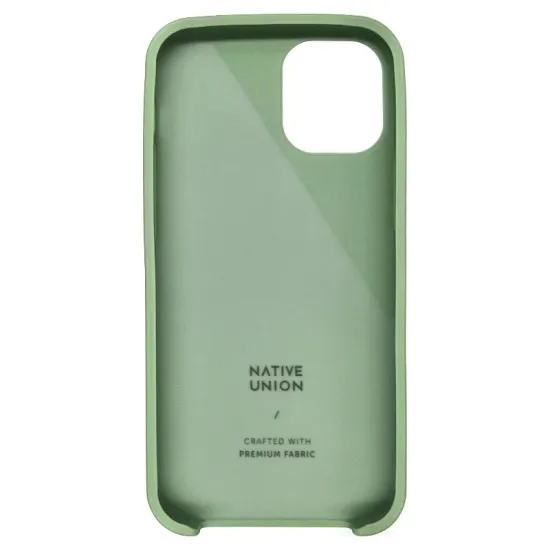 Husa telefon Native Union, Clic Canvas, compatibila iPhone 12 Mini, cu accente din tesatura Premium, compatibila incarcatoare wireless, gri-verzui (Native Union, iPhone 12 Mini) by www.silkase.ro Husa telefon Native Union, Clic Canvas, compatibila iPhone 12 Mini, cu accente din tesatura Premium, compatibila incarcatoare wireless, gri-verzui (iPhone 12 Mini, CCAV-GRN-NP20S) by www.silkase.ro