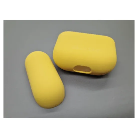 Carcasa Decoded Silicone AirCase Lite compatibila cu Apple AirPods 3 Yellow (3, D21AP3C1STSN) by www.silkase.ro