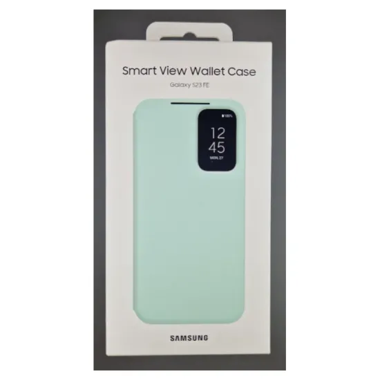 Husa Originala Samsung Smart View Cover pentru Galaxy S23 FE, Menta (Bakr, EF-ZS711CMEGWW) by www.silkase.ro