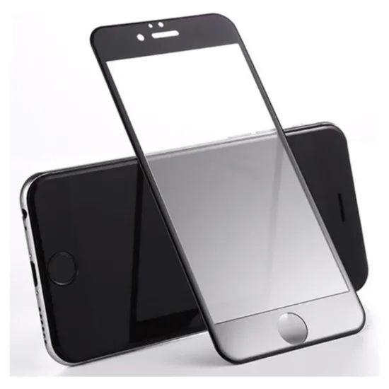 Folie sticla mata compatibila cu iPhone 8 Plus, SILKASE, FullGlue, FullCover, tempered glass 9H, negru (iPhone 7 Plus, F1307) by www.silkase.ro