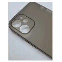 Husa 0.3mm Apple iPhone 12 Mini, SILKASE, subtire, culoare gri, plastic mat Husa 0.3mm Apple iPhone 12 Mini, SILKASE, subtire, culoare gri, plastic mat