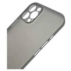 Husa 0.3mm Apple iPhone 12 Pro Max, SILKASE, subtire, culoare gri, plastic mat Husa 0.3mm Apple iPhone 12 Pro Max, SILKASE, subtire, culoare gri, plastic mat