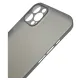 Husa 0.3mm Apple iPhone 12 Pro Max, SILKASE, subtire, culoare gri, plastic mat (iPhone 12 Pro Max, H0021) by www.silkase.ro