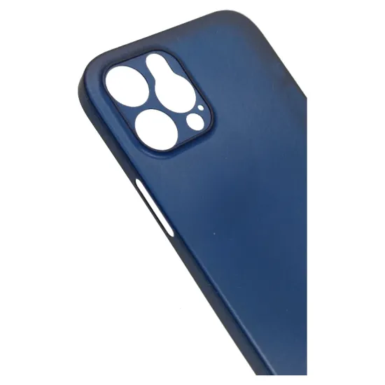 Husa 0.3mm Apple iPhone 12 Pro, SILKASE, subtire, culoare albastru, plastic mat (iPhone 12 Pro, H0024) by www.silkase.ro