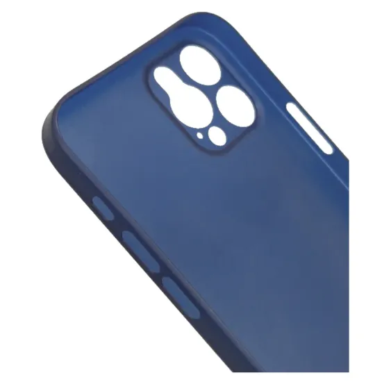 Husa 0.3mm Apple iPhone 12 Pro, SILKASE, subtire, culoare albastru, plastic mat (iPhone 12 Pro, H0024) by www.silkase.ro