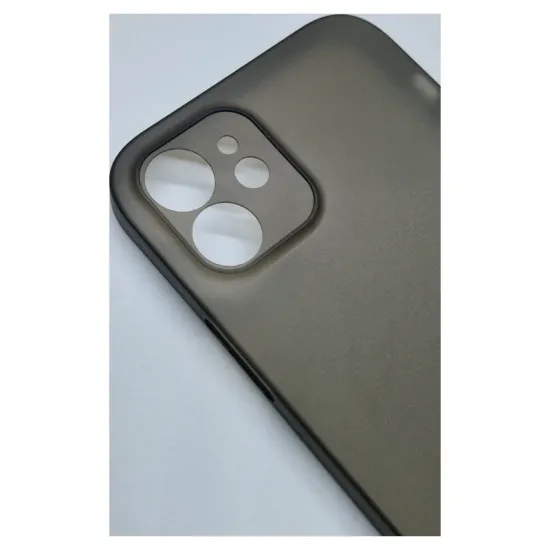Husa 0.3mm Apple iPhone 12, SILKASE, subtire, culoare gri, plastic mat (SILKASE, iPhone 12) by www.silkase.ro Husa 0.3mm Apple iPhone 12, SILKASE, subtire, culoare gri, plastic mat (iPhone 12, H0029) by www.silkase.ro