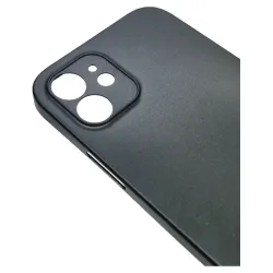 Husa 0.3mm Apple iPhone 12, SILKASE, subtire, culoare negru, plastic mat Husa 0.3mm Apple iPhone 12, SILKASE, subtire, culoare negru, plastic mat