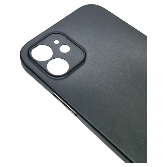 Husa 0.3mm Apple iPhone 12, SILKASE, subtire, culoare negru, plastic mat (SILKASE, iPhone 12) by www.silkase.ro Husa 0.3mm Apple iPhone 12, SILKASE, subtire, culoare negru, plastic mat (iPhone 12, H0030) by www.silkase.ro