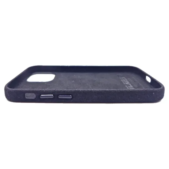 Husa compatibila cu Apple iPhone 12 Mini, SILKASE, alcantara, culoare negru (SILKASE, iPhone 12 Mini) by www.silkase.ro Husa compatibila cu Apple iPhone 12 Mini, SILKASE, alcantara, culoare negru (iPhone 12 Mini, H0077) by www.silkase.ro