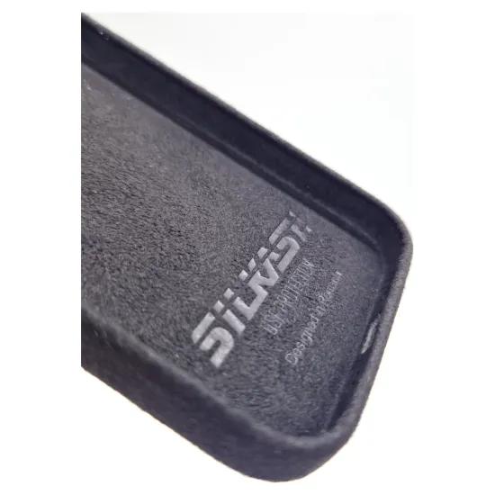 Husa compatibila cu Apple iPhone 12 Mini, SILKASE, alcantara, culoare negru (SILKASE, iPhone 12 Mini) by www.silkase.ro Husa compatibila cu Apple iPhone 12 Mini, SILKASE, alcantara, culoare negru (iPhone 12 Mini, H0077) by www.silkase.ro