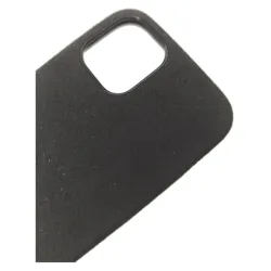 Husa compatibila cu Apple iPhone 12 Mini, SILKASE, alcantara, culoare negru Husa compatibila cu Apple iPhone 12 Mini, SILKASE, alcantara, culoare negru