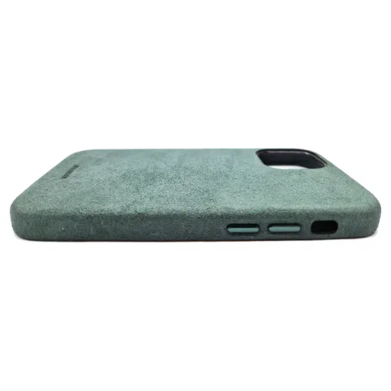 Husa compatibila cu Apple iPhone 12 Mini, SILKASE, alcantara, culoare verde inchis (SILKASE, iPhone 12 Mini) by www.silkase.ro Husa compatibila cu Apple iPhone 12 Mini, SILKASE, alcantara, culoare verde inchis (iPhone 12 Mini, H0078) by www.silkase.ro