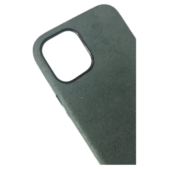 Husa compatibila cu Apple iPhone 12 Mini, SILKASE, alcantara, culoare verde inchis (SILKASE, iPhone 12 Mini) by www.silkase.ro Husa compatibila cu Apple iPhone 12 Mini, SILKASE, alcantara, culoare verde inchis (iPhone 12 Mini, H0078) by www.silkase.ro