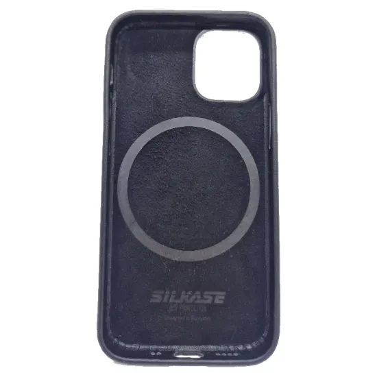 Husa piele SILKASE pentru Apple iPhone 13 Mini, magcase, culoare negru (iPhone 13 Mini, H1174) by www.silkase.ro