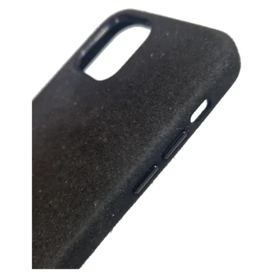 Husa compatibila cu Apple iPhone 12/12 Pro, SILKASE, alcantara, culoare negru (SILKASE, iPhone 12) by www.silkase.ro Husa compatibila cu Apple iPhone 12/12 Pro, SILKASE, alcantara, culoare negru (iPhone 12, H0098) by www.silkase.ro