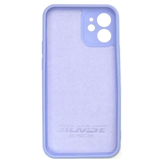 Husa compatibila cu iPhone 12 Mini , SILKASE, culoare violet, soft silicone (iPhone 12 Mini, H0150) by www.silkase.ro