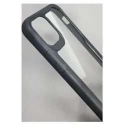 Husa SILKASE pentru Apple iPhone 14 Plus, AntiGravity, negru/transparent