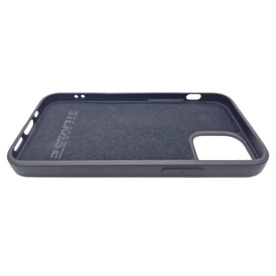 Husa pentru iPhone 12 Mini, SILKASE, culoare negru, silicon (iPhone 12 Mini, H0153) by www.silkase.ro