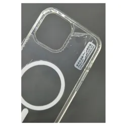 Husa compatibila cu iPhone 12 Pro Max, SILKASE, magcase, culoare transparent, silicon