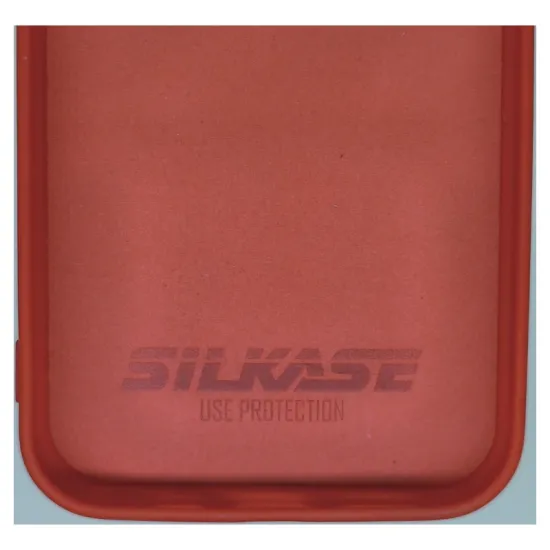 Husa pentru iPhone 12/12 Pro, SILKASE, culoare rosu, silicon (iPhone 12, H0168) by www.silkase.ro