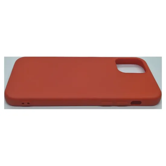 Husa pentru iPhone 12/12 Pro, SILKASE, culoare rosu, silicon (iPhone 12, H0168) by www.silkase.ro