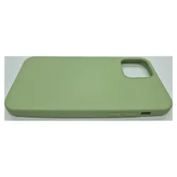 Husa pentru iPhone 12/12 Pro, SILKASE, culoare verde, silicon