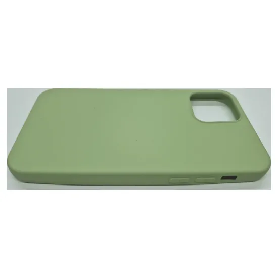 Husa pentru iPhone 12/12 Pro, SILKASE, culoare verde, silicon (iPhone 12, H0169) by www.silkase.ro