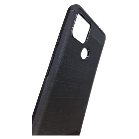 Husa compatibila cu Google Pixel 4a 5G, SILKASE, culoare carbon negru (Telefoane Google, H0262) by www.silkase.ro