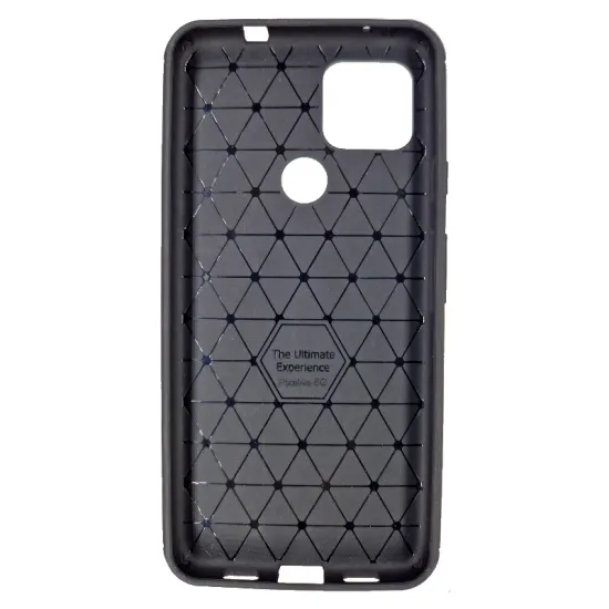Husa compatibila cu Google Pixel 4a 5G, SILKASE, culoare carbon negru (Telefoane Google, H0262) by www.silkase.ro