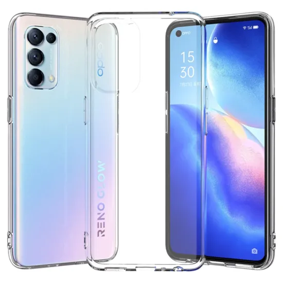 Husa compatibila cu Oppo Reno 5, SILKASE, culoare transparent, silicon (Reno5 4G, H0329) by www.silkase.ro