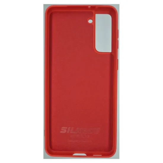 Husa compatibila cu Samsung S21, SILKASE, culoare rosu, soft silicon (Telefoane Samsung, H0441) by www.silkase.ro
