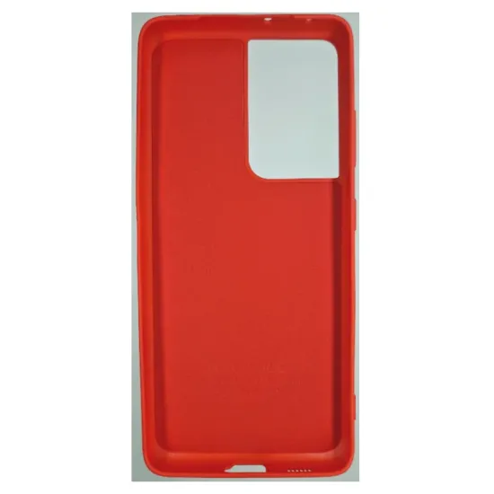 Husa compatibila cu Samsung S21 Ulltra, SILKASE, culoare rosu, soft silicon (Telefoane Samsung, H0437) by www.silkase.ro