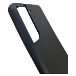 Husa compatibila cu Samsung S21, SILKASE, culoare negru, soft silicon