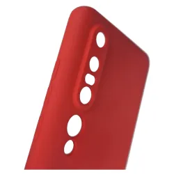 Husa pentru Xiaomi Mi 10/Pro, SILKASE , culoare rosu, soft silicone