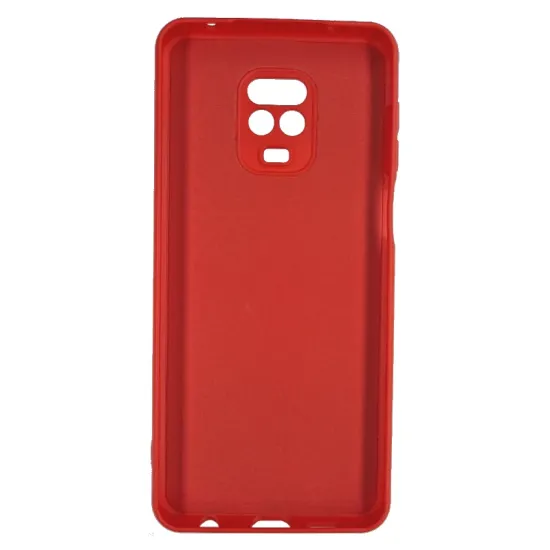 Husa pentru Xiaomi Redmi Note 9 Pro Max, SILKASE , culoare rosu, soft silicone (Redmi Note 9 Pro Max, H0516) by www.silkase.ro