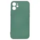Husa compatibila cu iPhone 12 Mini, SILKASE, culoare verde inchis, soft silicone (iPhone 12 Mini, H0523) by www.silkase.ro