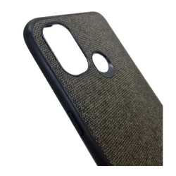 Husa compatibila cu Oneplus Nord N100, Fabric,SILKASE, culoare negru Husa compatibila cu Oneplus Nord N100, Fabric,SILKASE, culoare negru