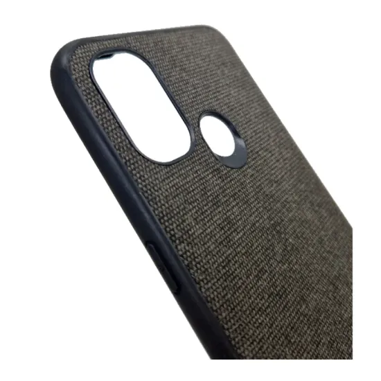 Husa compatibila cu Oneplus Nord N100, Fabric,SILKASE, culoare negru (Telefoane OnePlus, H0569) by www.silkase.ro