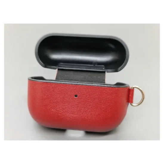 Husa piele Airpods Pro, culoare rosu (Pro, H0573) by www.silkase.ro