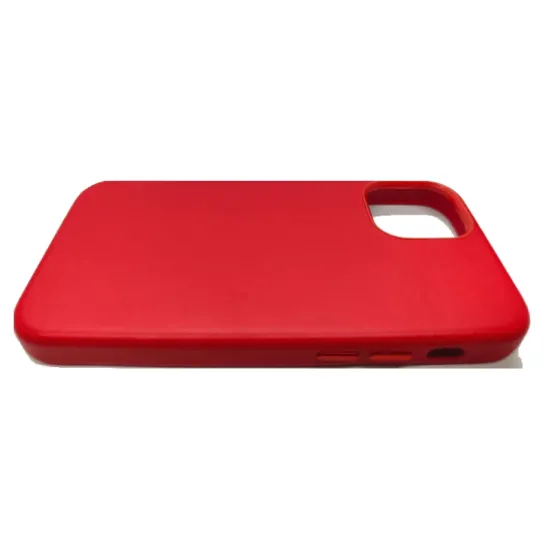 Husa piele compatibila cu Apple iPhone 12 Pro Max, SILKASE, culoare rosu (iPhone 12 Pro Max, H0582) by www.silkase.ro
