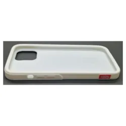 Husa waffle SILKASE pentru iPhone 12 Pro Max, cauciuc, culoare alb/negru Husa waffle SILKASE pentru iPhone 12 Pro Max, cauciuc, culoare alb/negru