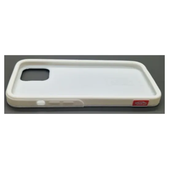 Husa waffle SILKASE pentru iPhone 12 Pro Max, cauciuc, culoare alb/negru (iPhone 12 Pro Max, H0617) by www.silkase.ro