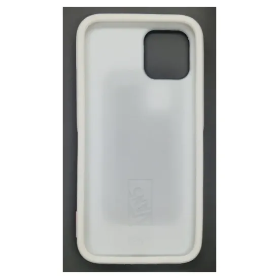 Husa waffle SILKASE pentru iPhone 12 Pro Max, cauciuc, culoare alb/negru (iPhone 12 Pro Max, H0617) by www.silkase.ro