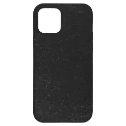 Husa Bio SILKASE pentru  iPhone 12 Mini, biodegradabila, culoare negru, plastic cauciucat